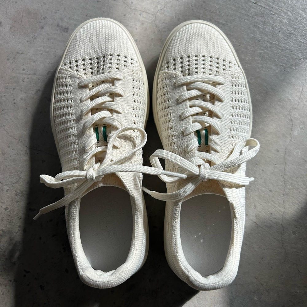 Rothy's Cream Knit Sneakers